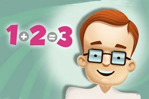 안경을 쓴 남자 캐릭터와 1+2=3이라는 수식이 함께 있는 이미지