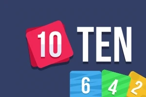 10 TEN이라는 글자와 함께 6, 4, 2 숫자가 적힌 색깔 카드가 있는 이미지