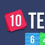 10 TEN이라는 글자와 함께 6, 4, 2 숫자가 적힌 색깔 카드가 있는 이미지