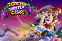 10x10 겨울 보석은 재미있는 온라인 매칭 게임