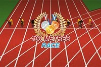 100미터 경주 결승선까지 전속력으로 질주하세요