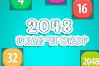이 드래그 앤 드롭 2048 게임에서 얼마나 많은 점수를 얻을