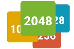 다양한 색상의 사각형에 숫자 1024, 2048, 512, 256이 겹쳐져 있는 이미지