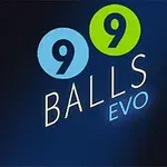 파란색과 녹색 원 안에 각각 숫자 9가 있으며, 그 아래에 BALLS EVO라는 문구가 있는 이미지