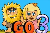 교활한 석기 시대 사람이 아담과 이브: GO 3에서 또 다른