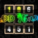 9개의 숫자 블록과 형형색색의 ADD IT UP 글자가 중앙에 있는 이미지