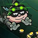 Bob the Robber 3 ์ ๋ณต ์ค์ธ ๊ฒ์ ๋ง์คํฌ์ ๋
น์ ๊ณ ๊ธ์ ์ฐฉ์ฉํ ์บ๋ฆญํฐ๊ฐ ๊ธํ๋ฅผ ๋ชจ์ผ๊ณ ์๋ ์ฅ๋ฉด