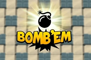 폭탄 모양의 아이콘과 함께 BOMBEM이라는 텍스트가 중앙에 표시된 이미지