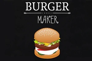 버거 그림과 함께 BURGER MAKER라는 텍스트가 표시된 이미지