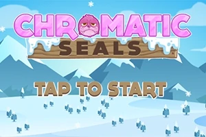 파란 하늘과 눈 덮인 산을 배경으로 CHROMATIC SEALS와 TAP TO START가 적힌 이미지