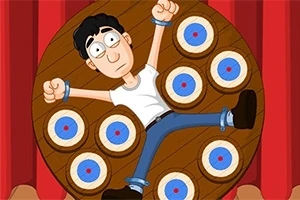 Dart Wheel ๋๋ฌด ํ์์ ํ๋ค๋ฆฌ๊ฐ ๋ฌถ์ธ ์ฑ ๋๋ ํ์ ์ ์ง๊ณ ์๋ ๋จ์ ์บ๋ฆญํฐ์ ์ฃผ์์ ์์นํ ๊ณผ๋
๊ทธ๋ฆผ