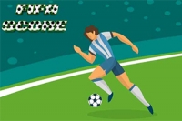 실제 스타와 함께하는 축구 페널티 게임, 싱글 및
