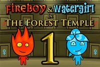 퍼즐 플랫폼 게임 - 게임 Fireboy & Watergirl in The Forest Temple을