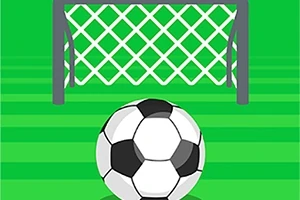 축구 골대 앞에 놓인 축구공