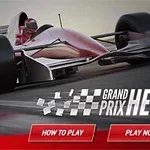 빨간색 포뮬러 원 경주차가 트랙 위를 달리고 있으며, 하단에 HOW TO PLAY와 PLAY NOW 버튼이 있는 이미지