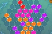 행과 열, 대각선을 채우세요! Hexa Fever Summer 게임을 위한
