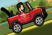 Hill Climbing은 빨간색 지프를 조종하는 레이싱 온라인
