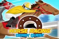 게임 Horse Racing Derby Quest(경마 게임)에서는 젊은 기수가 되어