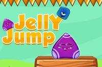 게임 Jelly Jump에서 최대한 높이 점프하고 떨어지지 마세요
