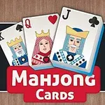 세 장의 카드(K, Q, J)와 Mahjong Cards라는 글자가 있는 이미지