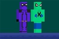 Noobpool과 Noobspider는 도시에서 몬스터와 총을 피해 안전