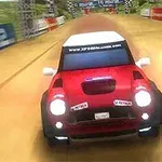 Rally Point 2 ๋นจ๊ฐ ์์ ์์ ์๋์ฐจ๊ฐ ํฉํ ์ ํธ๋ ์๋ฅผ ์ฃผํํ๊ณ ์๋ ๋ชจ์ต