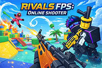 Rivals FPS: Online Shooter is a fast, blocky shooting game with online battles