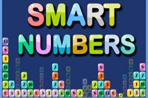 SMART NUMBERS라는 문구와 다양한 색상의 숫자 블록이 있는 이미지