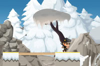 Stick Soldier에서 군인이 되어 위험한 절벽의 틈을 극복하세요