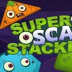 괴물 캐릭터들과 SUPER SCARY STACKER라는 글자가 있는 이미지