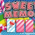 SWEEPY MEMORY라는 글자와 하트 모양 사탕 그림이 있는 세 개의 카드가 있는 이미지