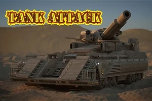 Tank Attack ์ฌ๋ง ๋ฐฐ๊ฒฝ ์์ ์ปค๋ค๋ ๋ํฌ๋ฅผ ์ฅ์ฐฉํ ์ ์ฐจ์ TANK ATTACK์ด๋ผ๋ ํ
์คํธ