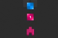 다양한 색상의 타일은 탱크가 파괴될 때까지 계속