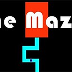 The Maze Game ๊ฒ์ ๋ฐฐ๊ฒฝ์ The Maze๋ผ๋ ํฐ์ ๊ธ์๊ฐ ๋นจ๊ฐ์ ์ฌ๊ฐํ ์์ ์๊ณ , ํ๋์ ๋ฏธ๋ก๊ฐ ์๋๋ก ์ด์ด์ ธ ์๋ค