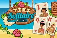 Tiki 솔리테어는 시간 제한 솔리테어 변형 게임