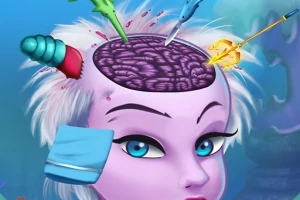 두상에 여러 의료 도구가 놓인 외계 캐릭터